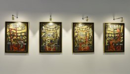 Президент Ильхам Алиев и Первая леди Мехрибан Алиева ознакомились с выставкой в связи с 90-летним юбилеем народного художника Таира Салахова (ФОТО)