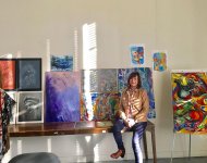 Азербайджанская художница провела мастер-класс в Париже (ФОТО)