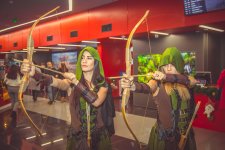 В Баку появились девушки-лучницы из Шервудского леса (ВИДЕО, ФОТО)