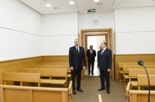 Президент Ильхам Алиев принял участие в открытии нового административного здания Бинагадинского районного суда (ФОТО)
