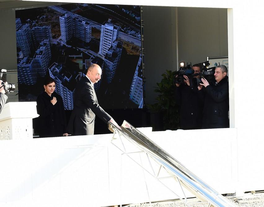 Президент Ильхам Алиев и Первая леди Мехрибан Алиева приняли участие в открытии Ясамальского жилого комплекса (ФОТО)