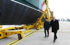 Президент Ильхам Алиев ознакомился с новым пограничным сторожевым кораблем типа “Туфан” (ФОТО)