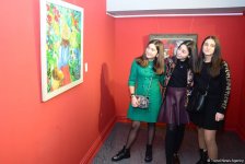 Праздник искусства: в Баку открылась выставка Фидан Алиевой "Жажда жизни" (ФОТО)