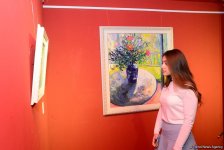 Праздник искусства: в Баку открылась выставка Фидан Алиевой "Жажда жизни" (ФОТО)