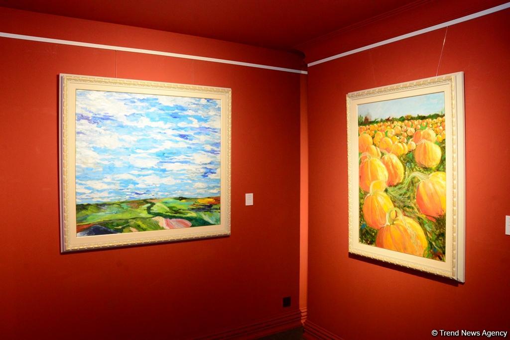 Праздник искусства: в Баку открылась выставка Фидан Алиевой "Жажда жизни" (ФОТО)