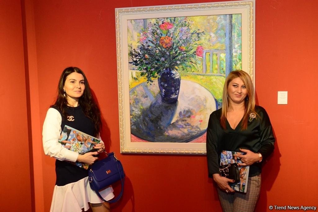 Праздник искусства: в Баку открылась выставка Фидан Алиевой "Жажда жизни" (ФОТО)