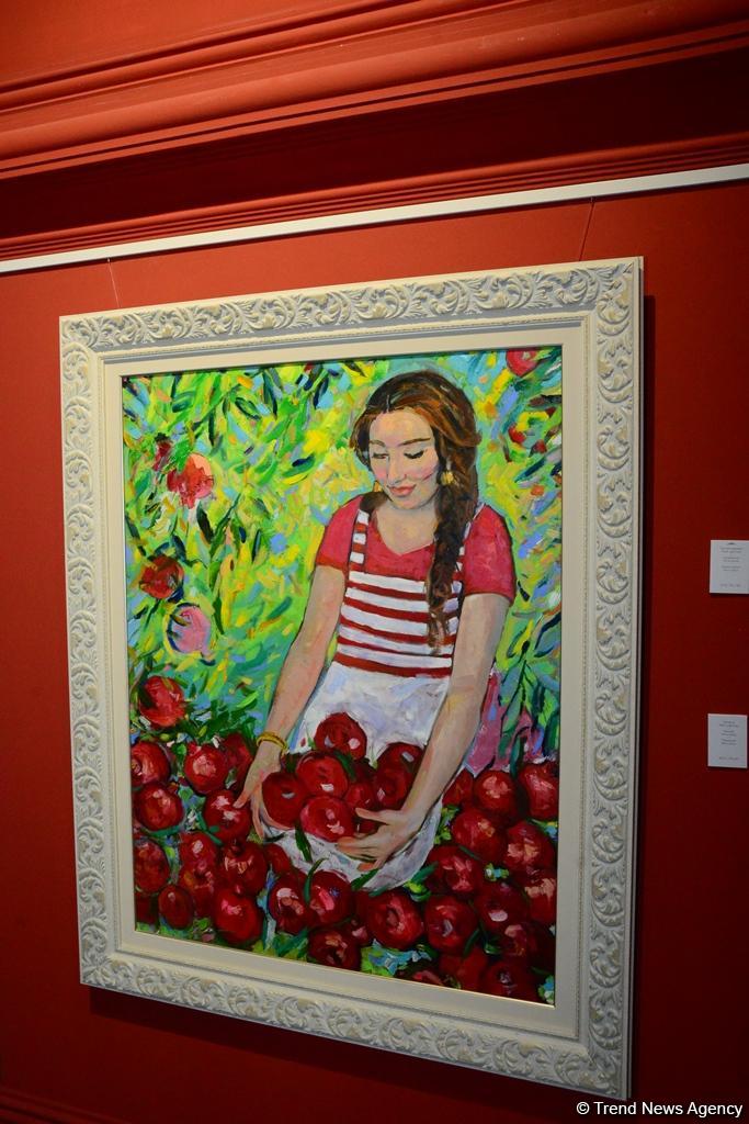 Праздник искусства: в Баку открылась выставка Фидан Алиевой "Жажда жизни" (ФОТО)