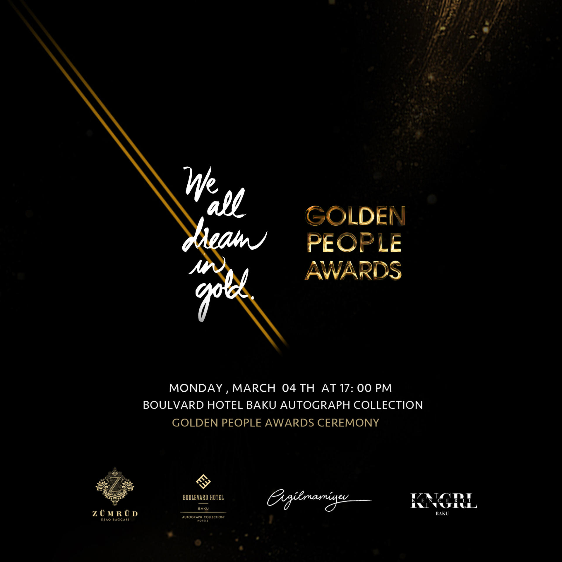 В Баку впервые пройдет церемония награждения премии "Золотые люди"