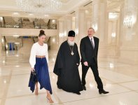 Президент Ильхам Алиев и Первая леди Мехрибан Алиева встретились с Патриархом Московским и всея Руси Кириллом (ФОТО)