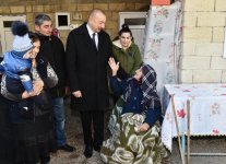 Президент Ильхам Алиев побывал в Шамахе, где произошло землетрясение (ФОТО)