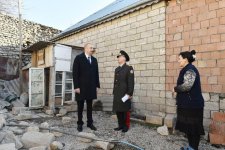 Президент Ильхам Алиев побывал в Шамахе, где произошло землетрясение (ФОТО)