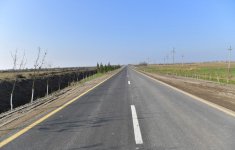 Президент Ильхам Алиев принял участие в открытии автодороги в Бейлаганском районе (ФОТО)