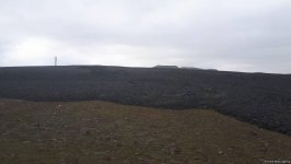 Обстановка на месте извержения грязевого вулкана в Шамахинском районе Азербайджана (ФОТО)