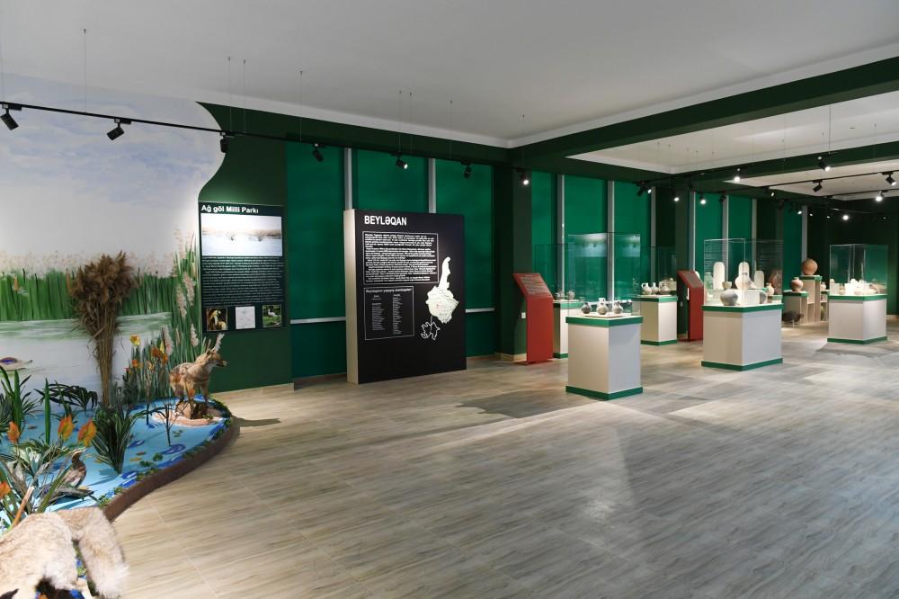 Президент Ильхам Алиев принял участие в открытии историко-краеведческого музея в Бейлагане (ФОТО)