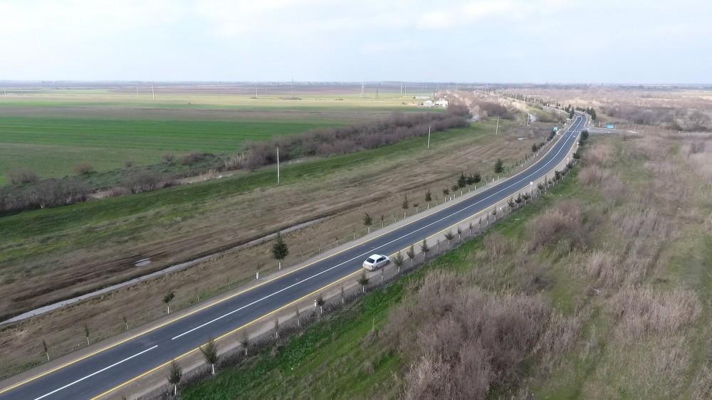 Президент Ильхам Алиев принял участие в открытии автодороги в Бейлаганском районе (ФОТО)