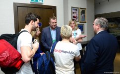 Посол Чехии в Азербайджане встретился с гимнастами в рамках Кубка мира по прыжкам на батуте и тамблингу (ФОТО)