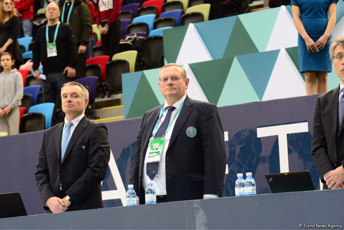 В Национальной арене гимнастики состоялась церемония открытия Кубка мира по прыжкам на батуте и тамблингу (ФОТО)