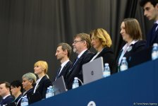 В Баку стартовал второй день соревнований Кубка мира по прыжкам на батуте и тамблингу (ФОТО)