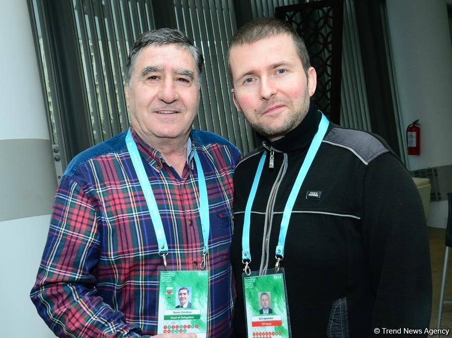 Консул посольства Болгарии в Азербайджане встретился с гимнастами в рамках Кубка мира по прыжкам на батуте и тамблингу (ФОТО)