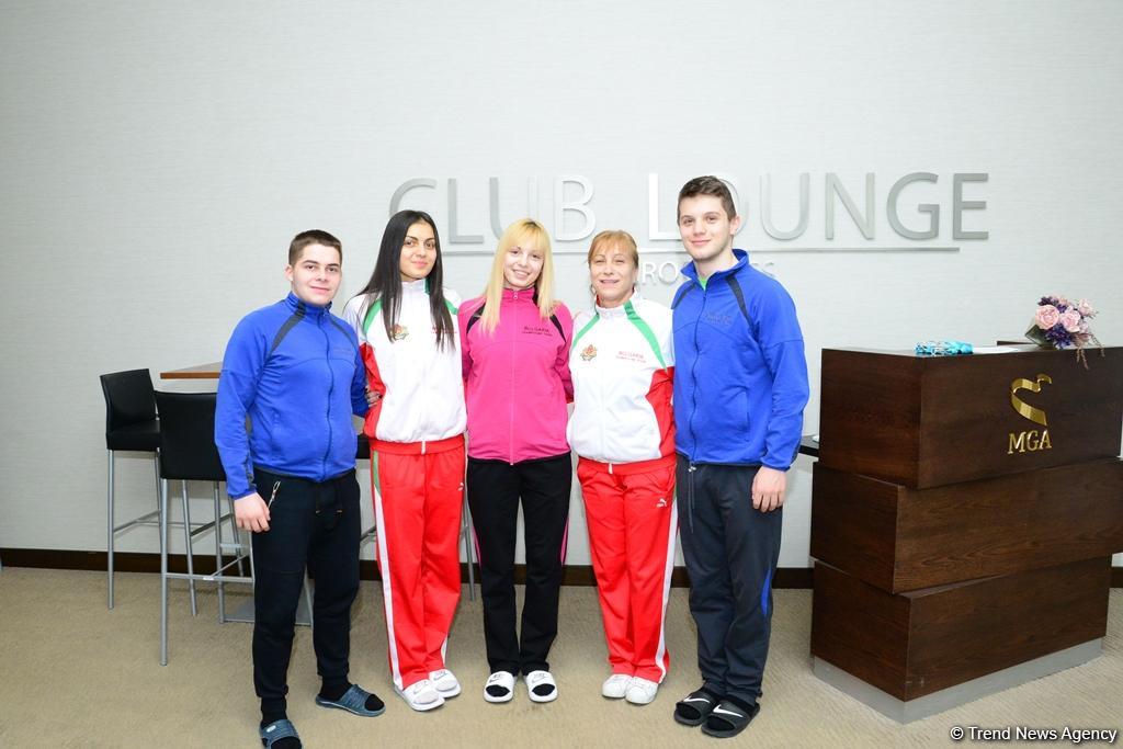 Консул посольства Болгарии в Азербайджане встретился с гимнастами в рамках Кубка мира по прыжкам на батуте и тамблингу (ФОТО)