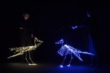 Калейдоскоп светового шоу в Баку - медузы, человечки, прикольные роботы (ФОТО)