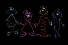 Калейдоскоп светового шоу в Баку - медузы, человечки, прикольные роботы (ФОТО)