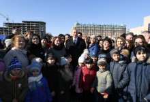 Президент Ильхам Алиев встретился на приморском бульваре Сумгайыта с жителями города (ФОТО)