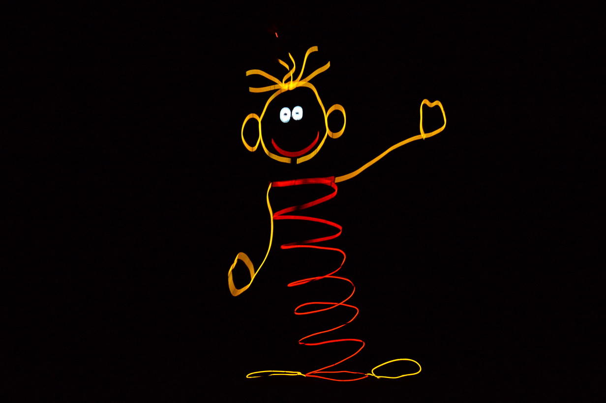 Калейдоскоп светового шоу в Баку - медузы, человечки, прикольные роботы (ФОТО)