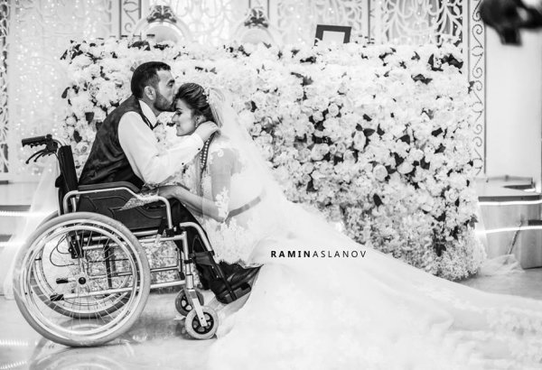 Очень трогательная свадьба в Баку - Эльнур с физическими ограничениями и Нармин (ВИДЕО, ФОТО)