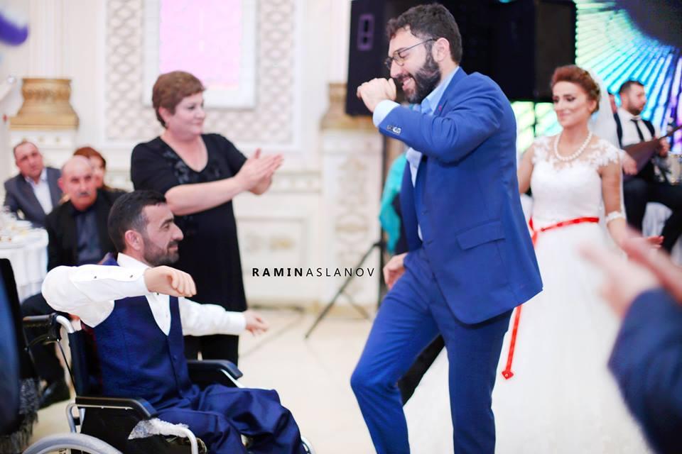 Очень трогательная свадьба в Баку - Эльнур с физическими ограничениями и Нармин (ВИДЕО, ФОТО)