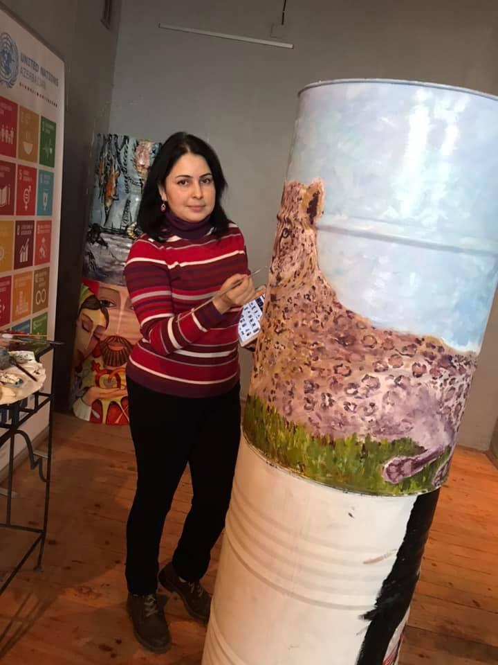 В Баку создается Парк ООН из металлических бочек (ФОТО)