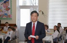 Вице-президент Фонда Гейдара Алиева Лейла Алиева встретилась с воспитанниками детдома в Сураханском районе Баку (ФОТО)