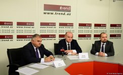 В пресс-центре АМИ Trend состоялся видеомост "Экономическое и инвестиционное сотрудничество Азербайджана и России: новые точки роста" (ФОТО)