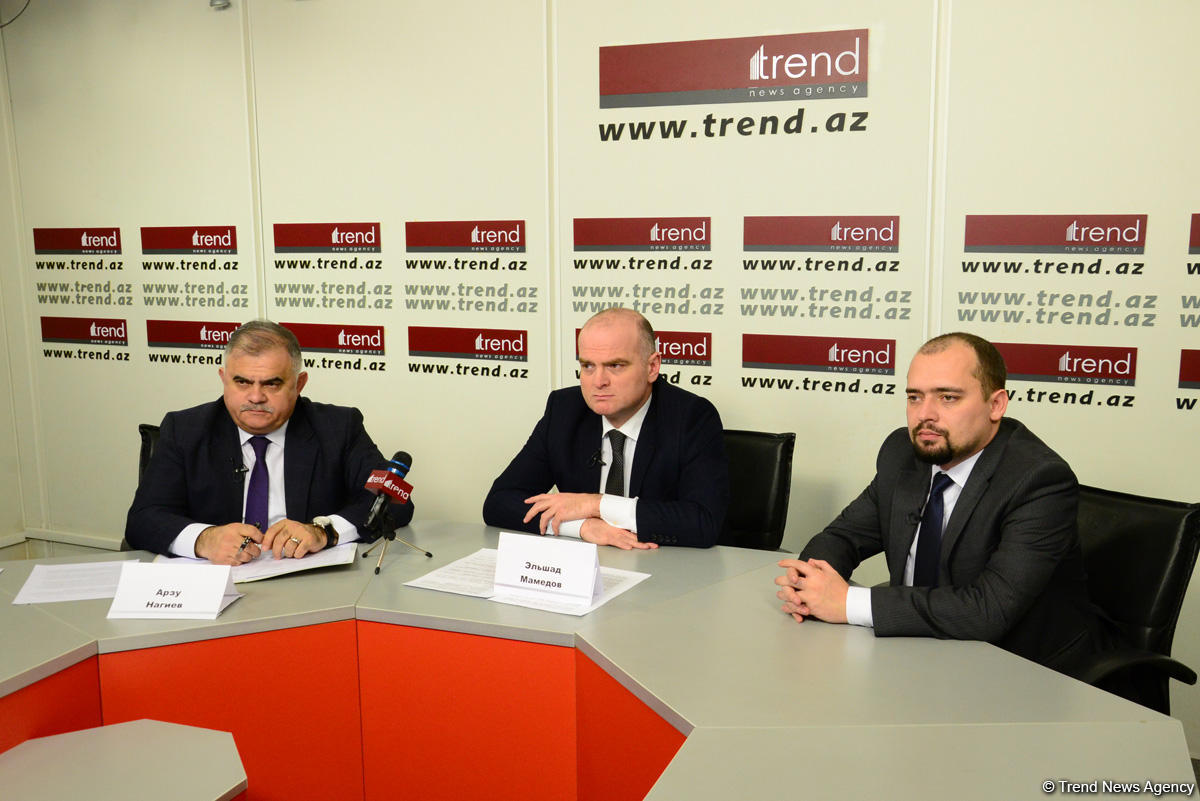 В пресс-центре АМИ Trend состоялся видеомост "Экономическое и инвестиционное сотрудничество Азербайджана и России: новые точки роста" (ФОТО)