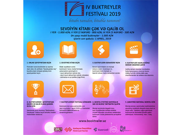 Четвертый Фестиваль буктрейлеров Азербайджана - 8 шагов для участия