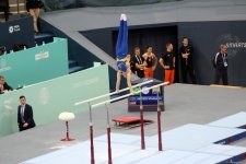 В Баку стартовал первый день соревнований Кубка мира FIG по спортивной гимнастике (ФОТО)