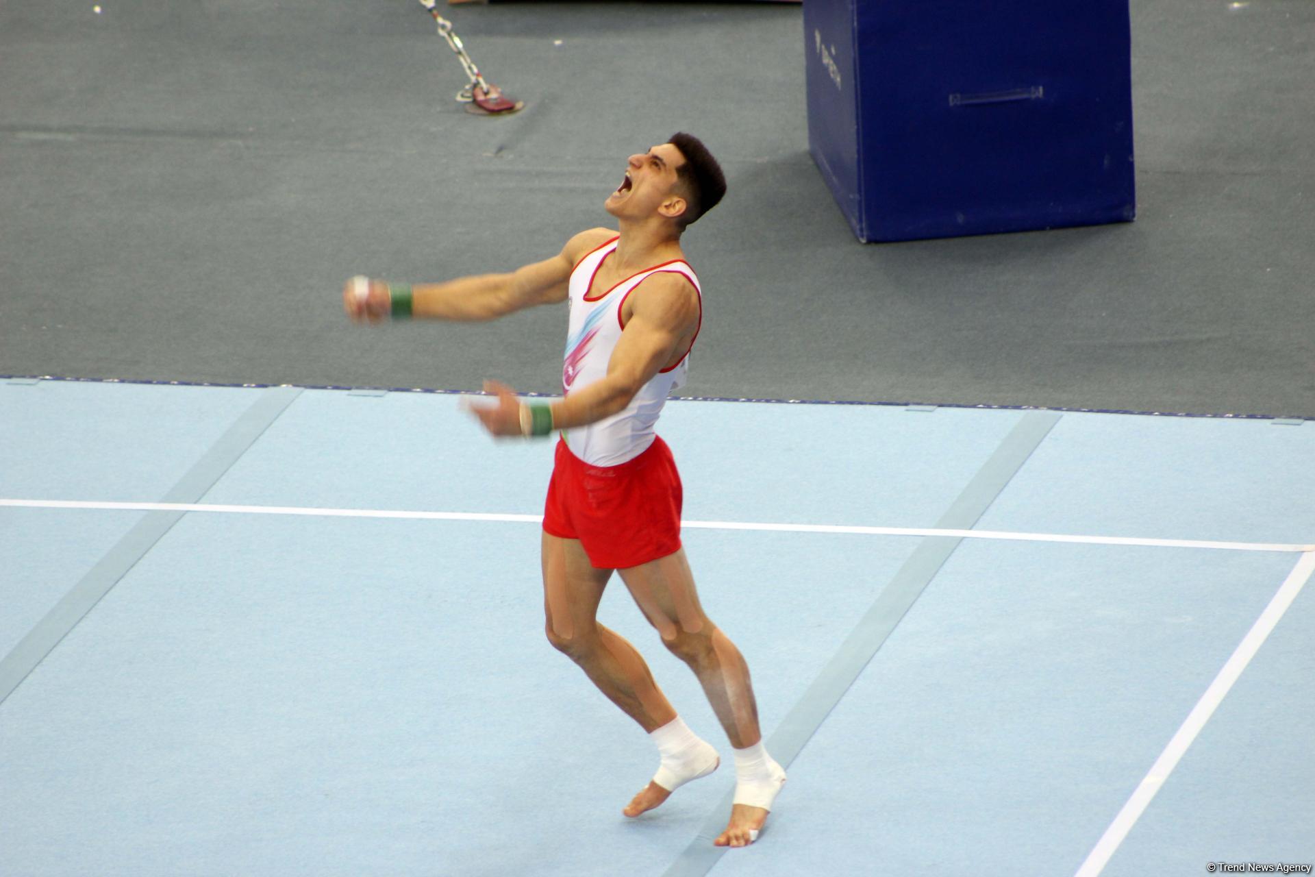 В Баку стартовал первый день соревнований Кубка мира FIG по спортивной гимнастике (ФОТО)