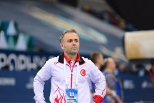 В Баку стартовал второй день соревнований Кубка мира FIG по спортивной гимнастике (ФОТО)