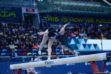 В Баку стартовал второй день соревнований Кубка мира FIG по спортивной гимнастике (ФОТО)