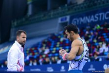 В Баку стартовал второй день соревнований Кубка мира FIG по спортивной гимнастике (ФОТО)