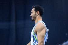 В Баку стартовал второй день соревнований Кубка мира FIG по спортивной гимнастике (ФОТО)