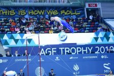 В Баку стартовал второй день соревнований Кубка мира FIG по спортивной гимнастике (ФОТО)