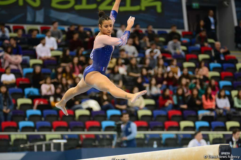 В Баку стартовал второй день соревнований Кубка мира FIG по спортивной гимнастике (ФОТО)