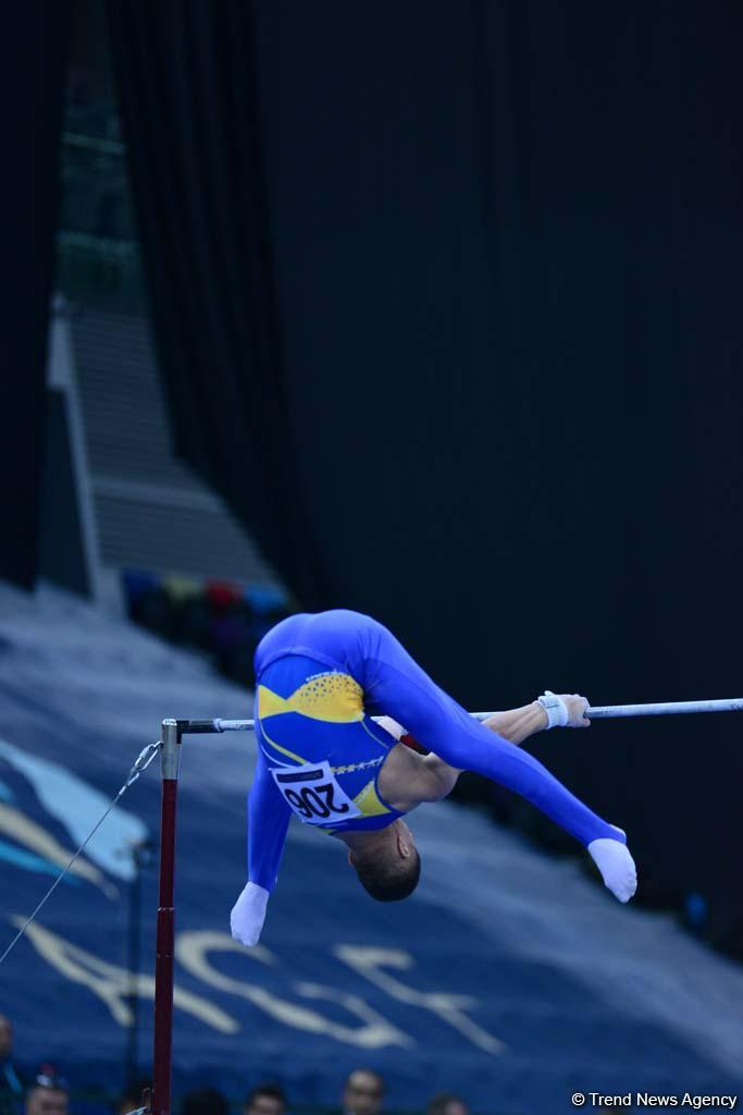 В Баку стартовал второй день соревнований Кубка мира FIG по спортивной гимнастике (ФОТО)