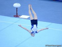 В Баку стартовал третий день соревнований Кубка мира FIG по спортивной гимнастике (ФОТО)