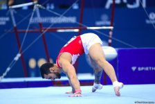 В Баку стартовал третий день соревнований Кубка мира FIG по спортивной гимнастике (ФОТО)