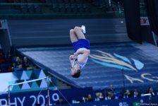 В Баку стартовал третий день соревнований Кубка мира FIG по спортивной гимнастике (ФОТО)