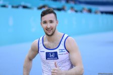 В Баку стартовал третий день соревнований Кубка мира FIG по спортивной гимнастике (ФОТО)