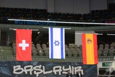 Состоялась церемония награждения победителей и призеров первого дня финалов Кубка мира по спортивной гимнастике в Баку (ФОТО)