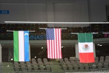 Состоялась церемония награждения победителей и призеров первого дня финалов Кубка мира по спортивной гимнастике в Баку (ФОТО)